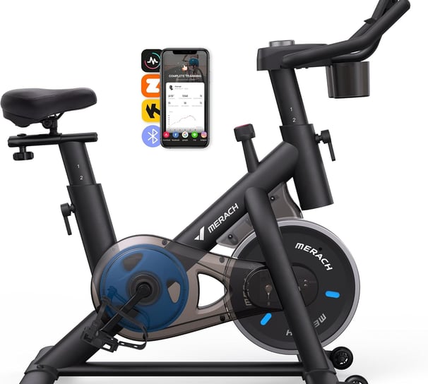 a stationary bike with a phone on the back of it