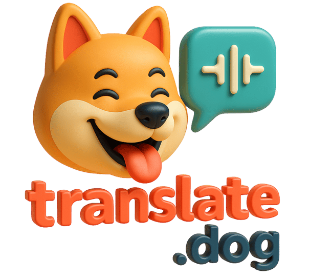 dog translator translate.dog 3d logo