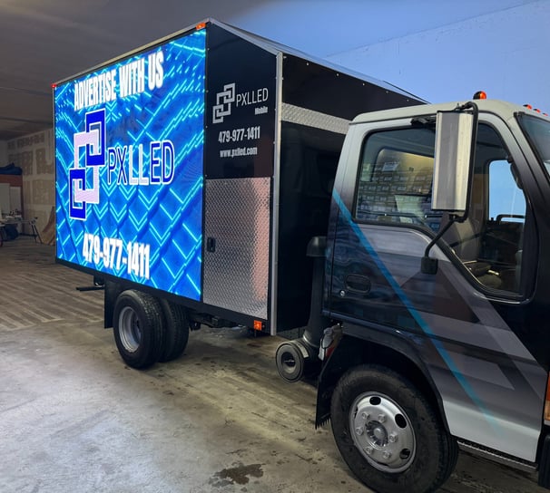 Side View Finished LED truck