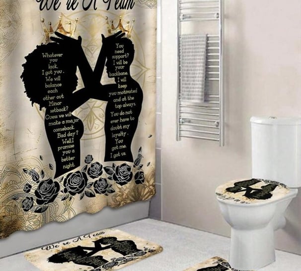 Shower curtains with Bathmats Sets & Decor