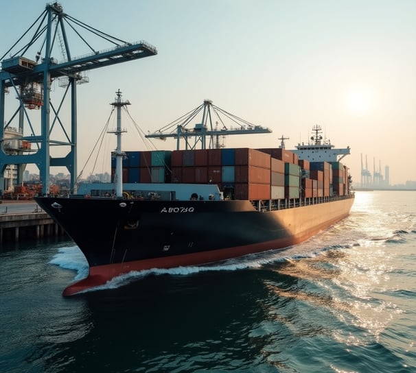 Export logistics at a major Asian port — efficient, secure, and ready for global delivery.
