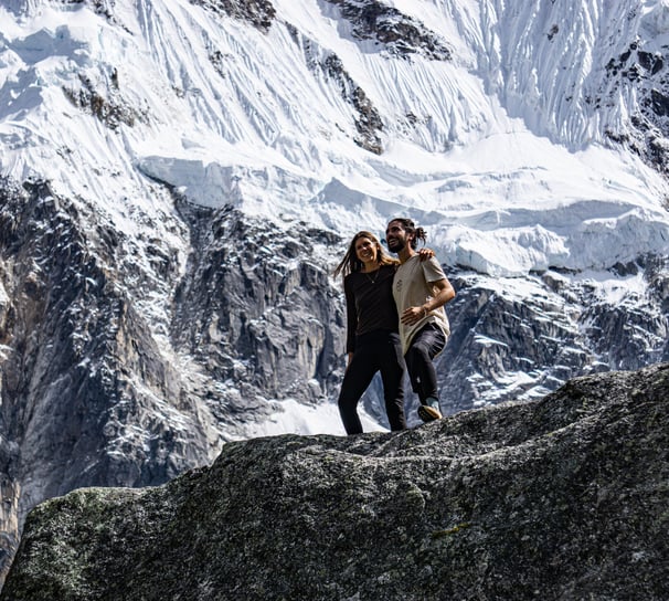 Photo d'Anna et Josua prise lors du Salkantay Trek