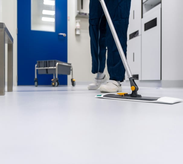 An exceptionally clean floor after sanitisation from Bryte Cleaning in Brisbane