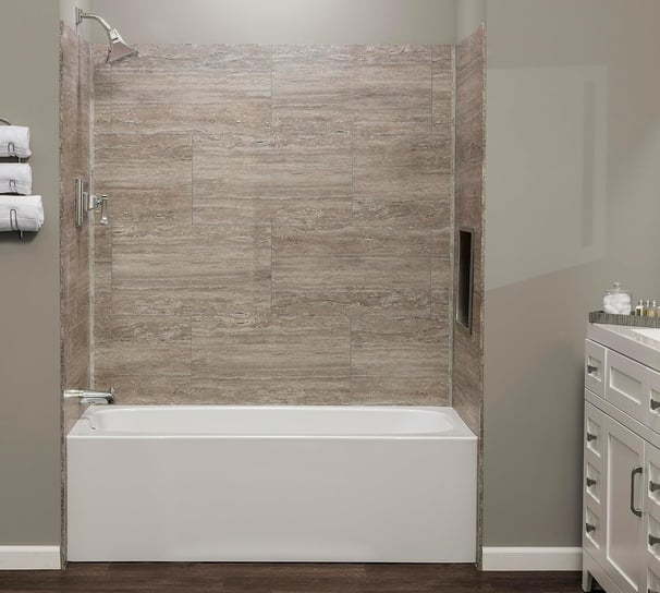 Grout free shower wall systems install