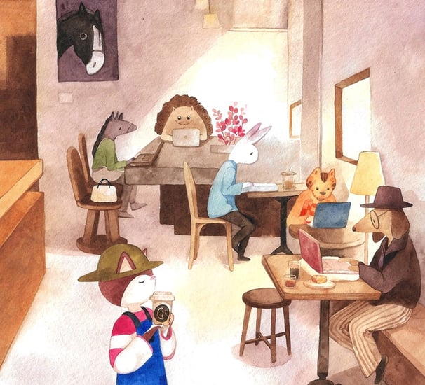 cafe exhibition