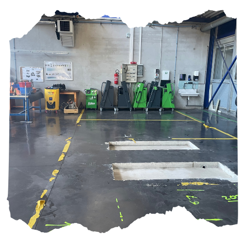 lavage d'un garage automobile par proclean marseille