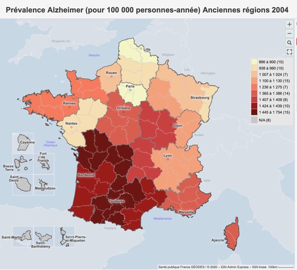 PESTICIDES SANTÉ CARTE ALZHEIMER