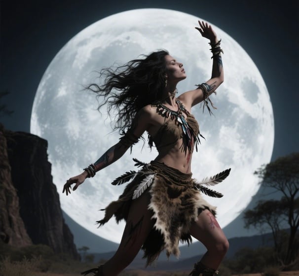 Arkkityyppien juhla – Kuusi ilmentymää feminiinisestä voimasta | Tekoälytaide | Voimaannuttavat muotokuvat | © Muse Within 2