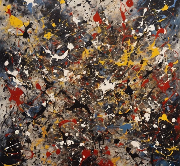 assorted paintings on white painted wall