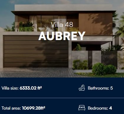 a website homepage with a large screen showing the home's address