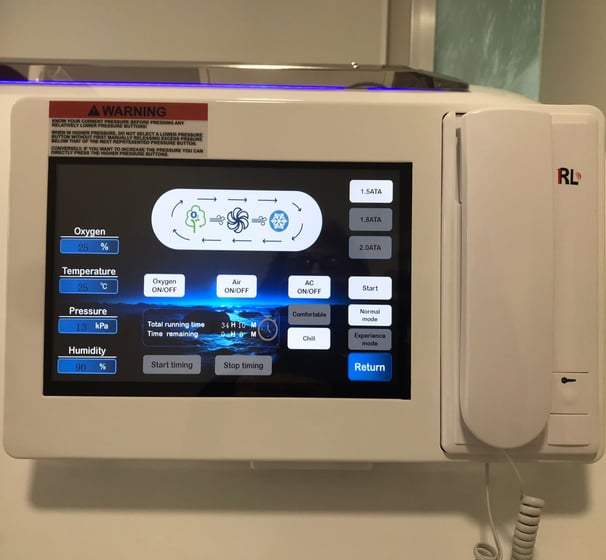 Cuadro de control Cámara hiperbárica HE5000