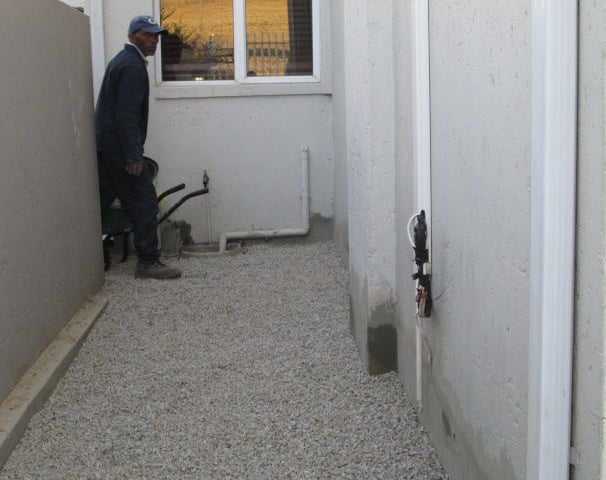 Specialized aggregate layering for Damp proofing, Honeydew, Johannesburg