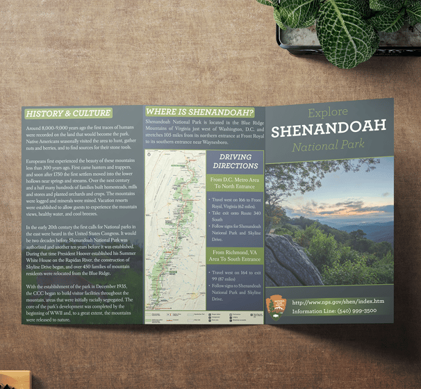 Shenandoah National Park Trifold