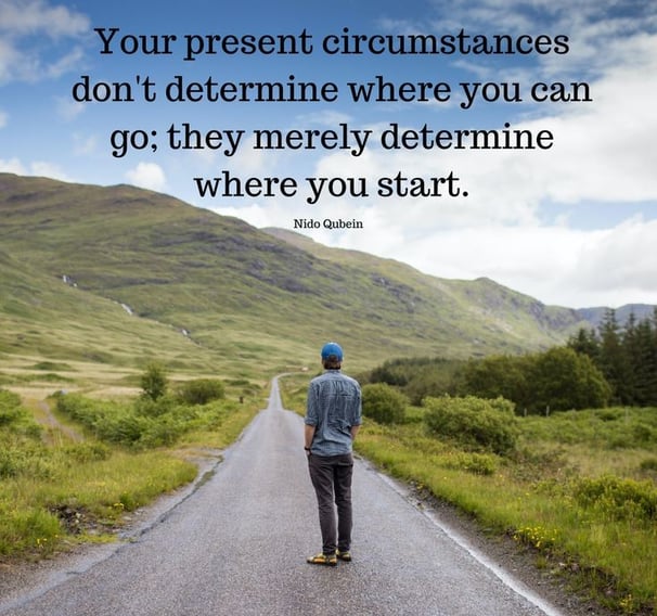 Quote, Your present circumstances don't determine where you can go;