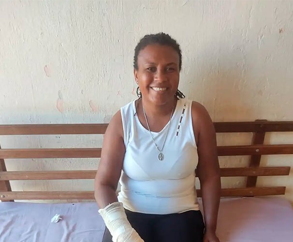 Lucineide Alves, ativista cultural e Maria Quilombola da Comunidade de São Tomé