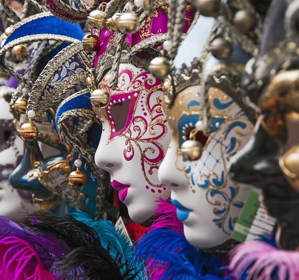Image of celebratory masks.