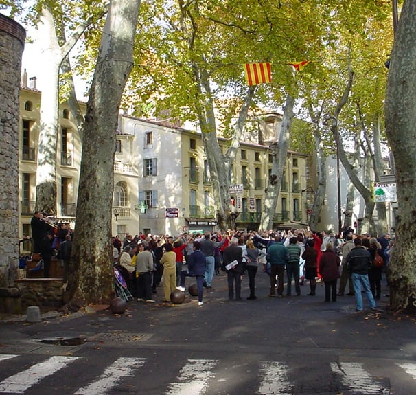 Sardana dancing at Céret