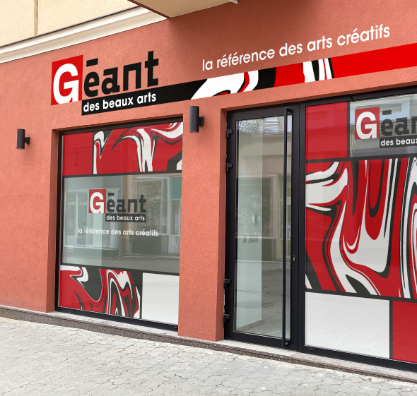 store front for the "geant des beaux arts"
