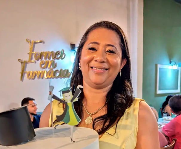 Leda Souza, professora e ativista da Comunidade Quilombola de São Tomé