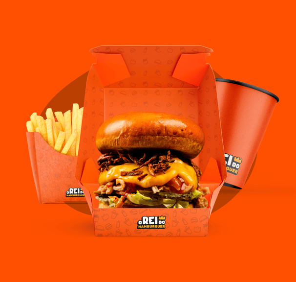 logo I Identidade Visual I o Rei Do Hamburguer