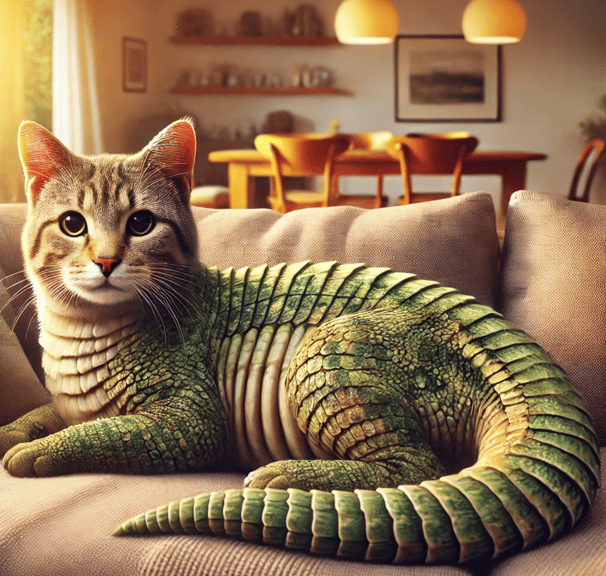 chat écaille de tortue dans un canapé