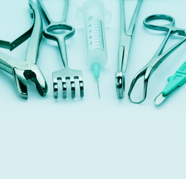 a variety of medical instruments including a syoper and a syop