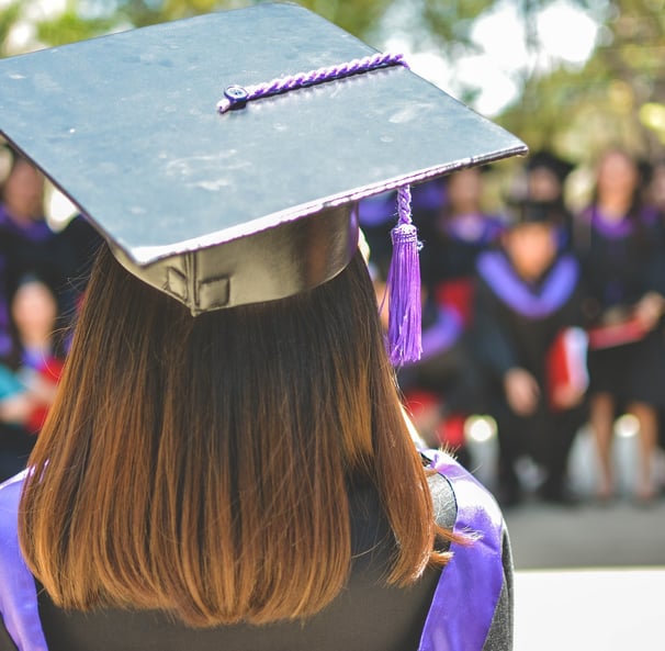 a graduate student's graduation cap - cap - toed