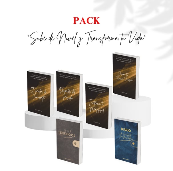 PACK DE LIBROS SUBE DE NIVEL Y TRANSFORMA TU VIDA