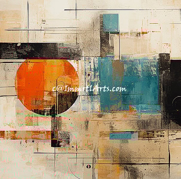 ImmrtlArts : Colorful perspectives abstract painting description