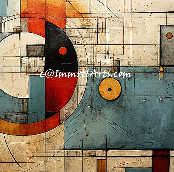 ImmrtlArts : Spectrum Fusion abstract painting description