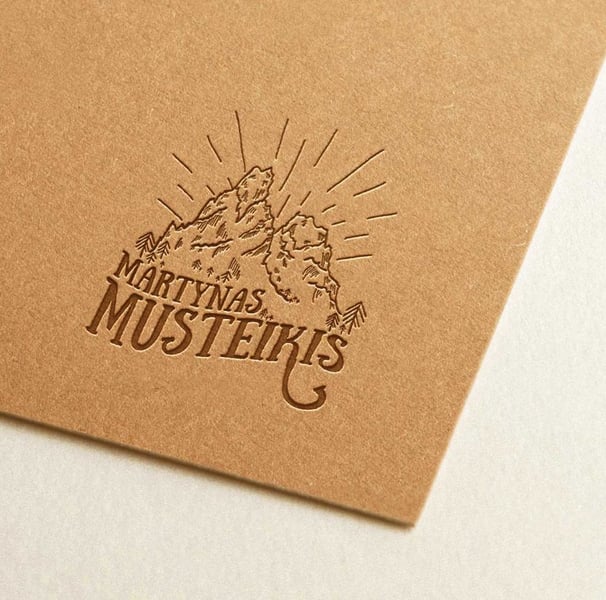 logo design for martynas musteikis who is a famous wedding photographer