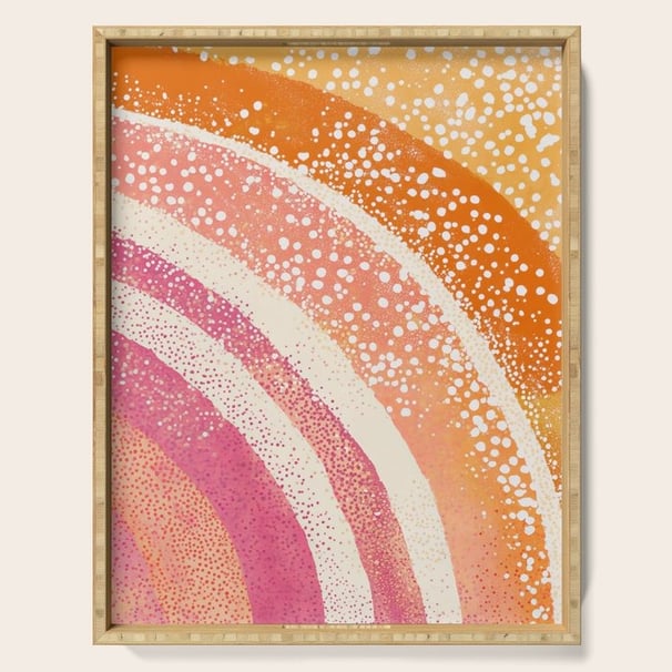 Sun Kissed Arcs Serving Tray BY Fresh Wave Lab