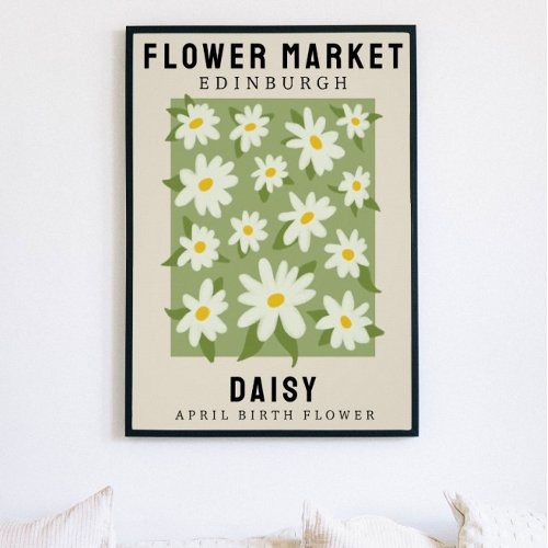 Personalised Flower Market Birth flower Art Print |  by Maple Peach