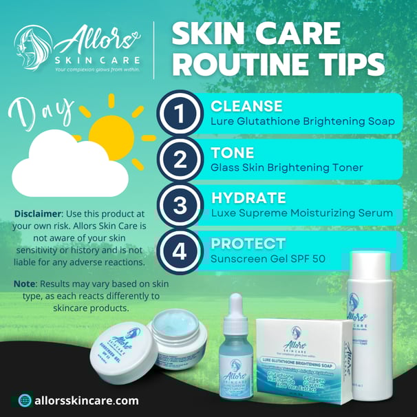 a skin care routine for skin care products