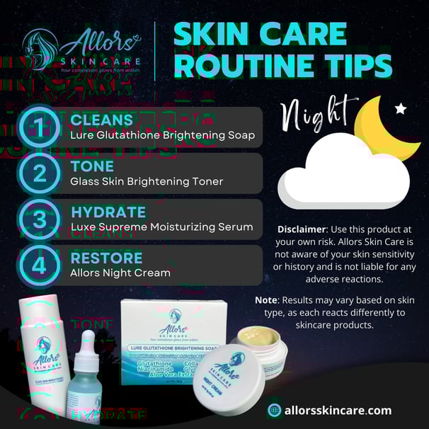a skin care routine for skin care products