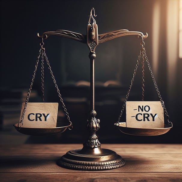 Cry vs no cry scales