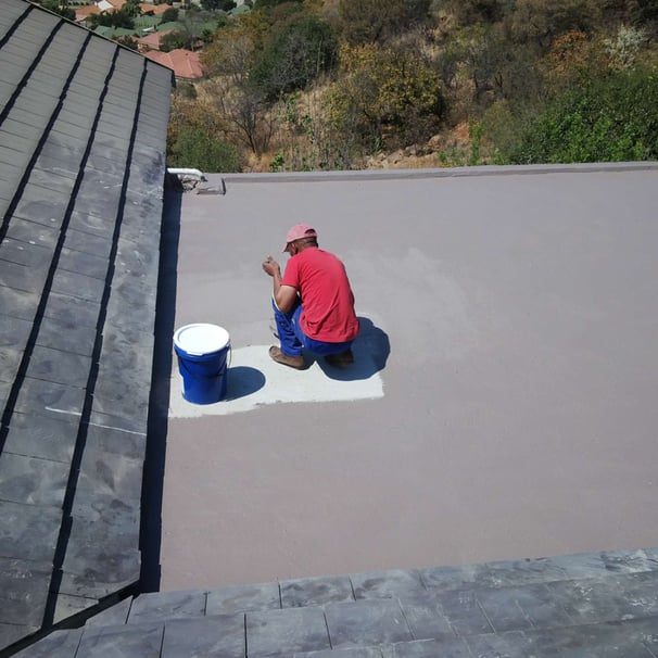 Flat roof slab waterproofing, Rustenburg