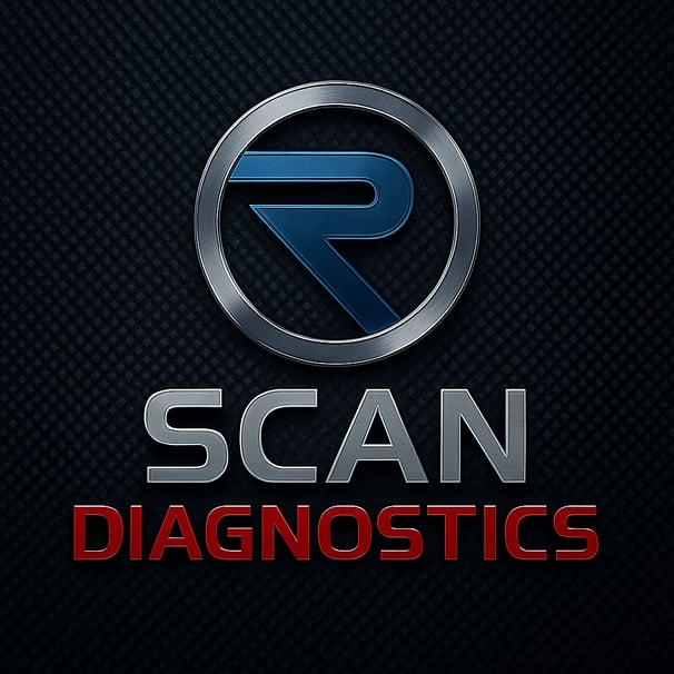 a logo for a company that is looking like a scan diagnostic