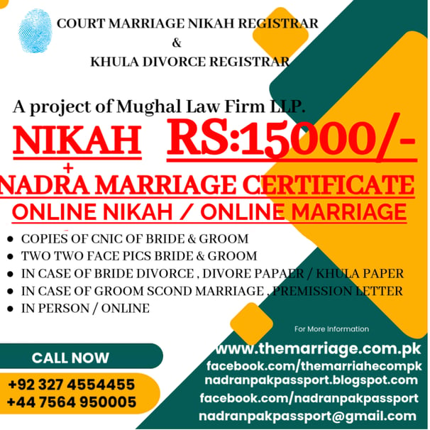 online nikah registration pakistan foreigner oversea