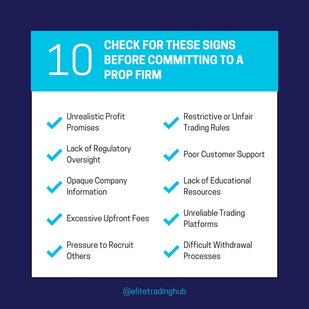 Prop Firm Red Flag Checklist