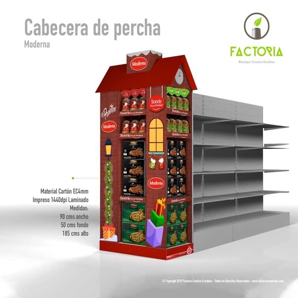 Exhibidor para navidad percha