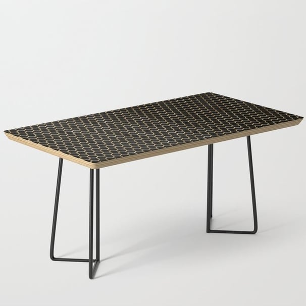 Black & Gold Honeycomb Elegant Design Coffee Table BY Mash Mash
