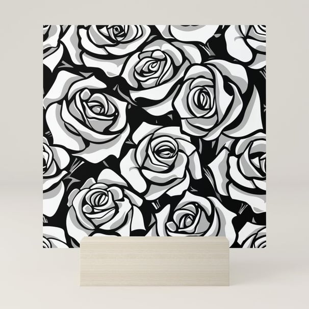 Timeless Roses Mini Art Print BY Fresh Wave Lab