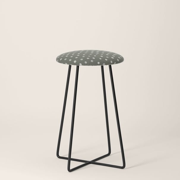 Evergreen Polka Dot Serenity Stool BY Mash Mash