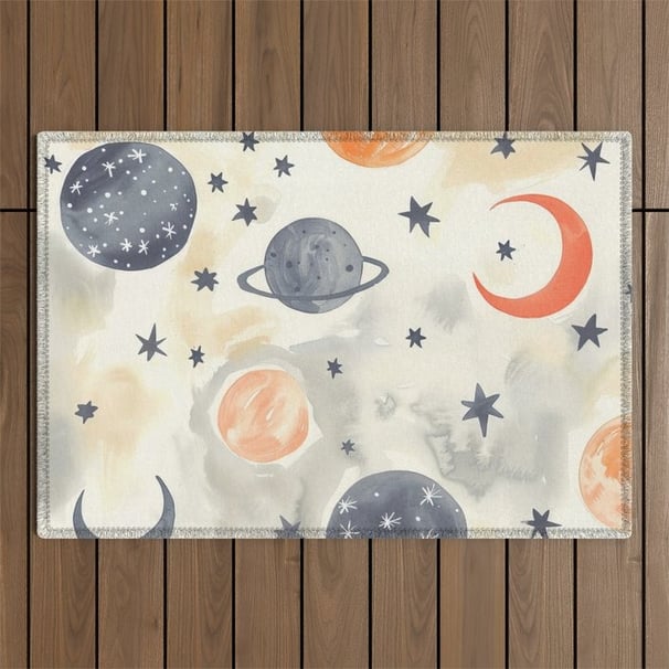 Celestial Dreamscape Outdoor Rug BY Fresh Wave Lab