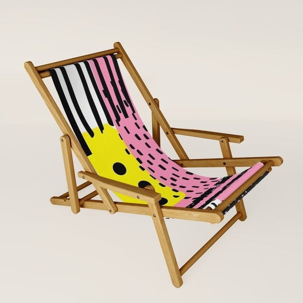 Retro Pop Art Sling Chair BY Fresh Wave Lab