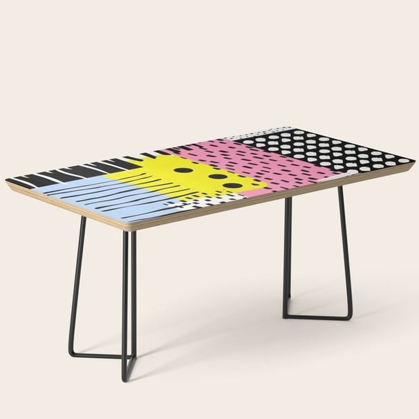 Retro Pop Art Coffee Table BY Fresh Wave Lab