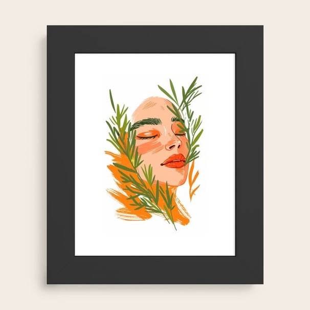 Whispers of Heritage - Artistic Woman Portrait Art Print BY Fresh Wave Lab