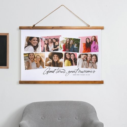 Good times great memories fun photo collage hanging tapestry |  by Lea Delaveri