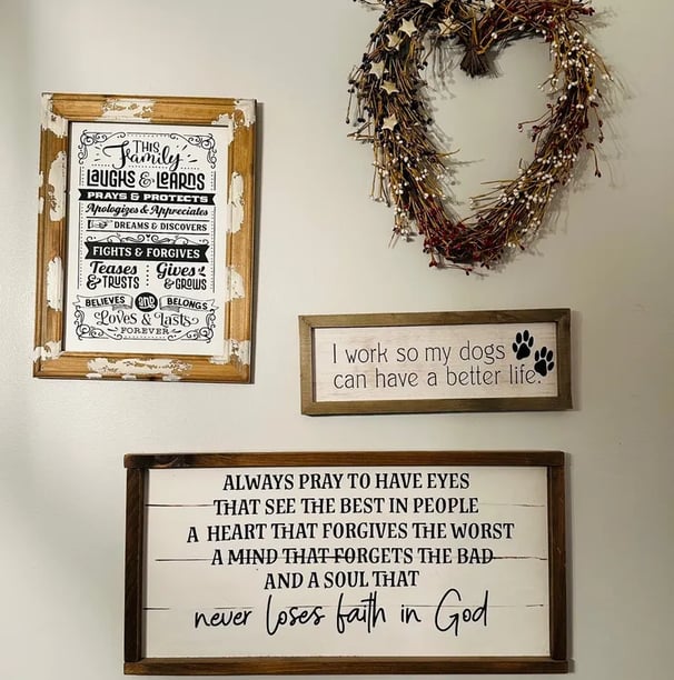 handmade home signs decor